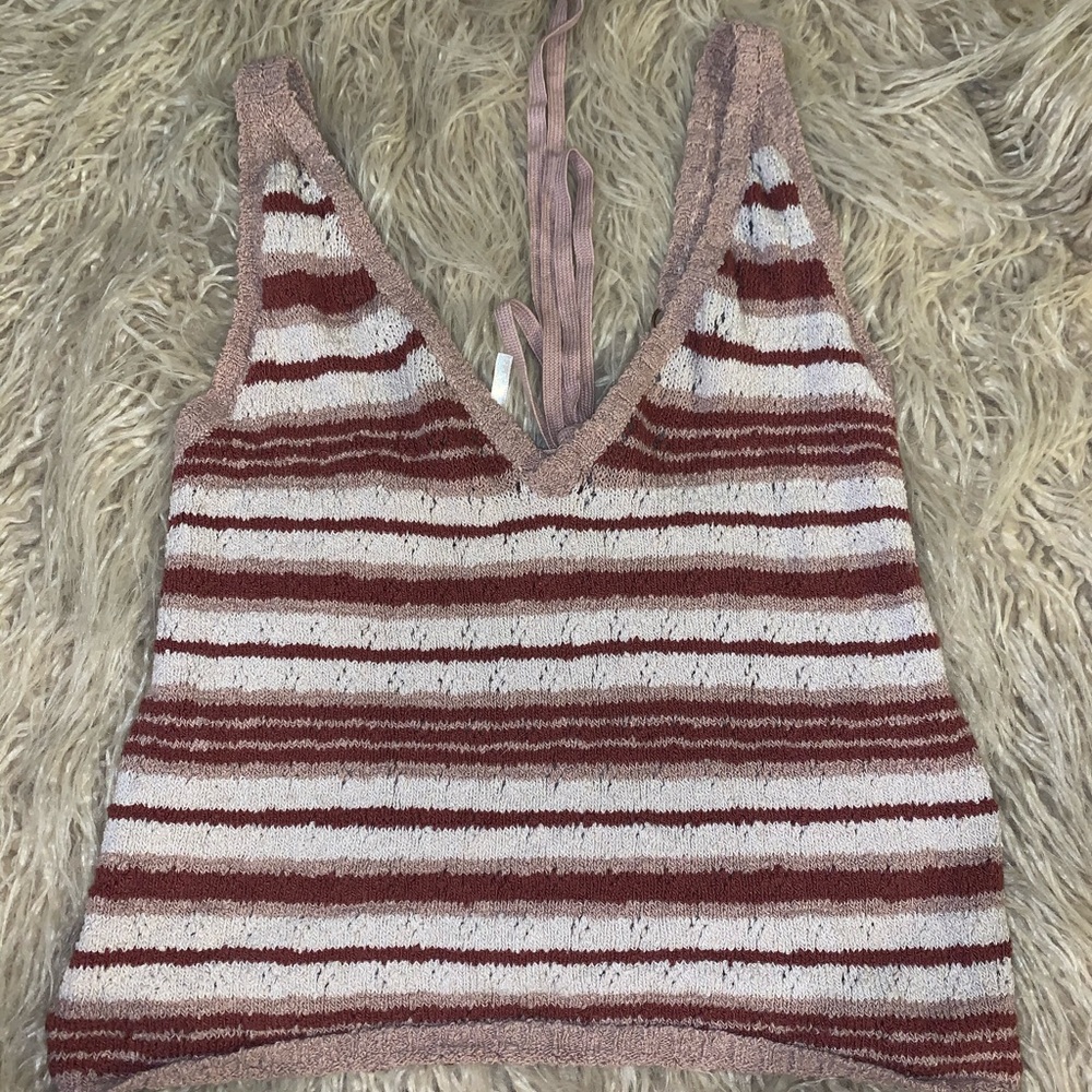 Free People crotchet tank